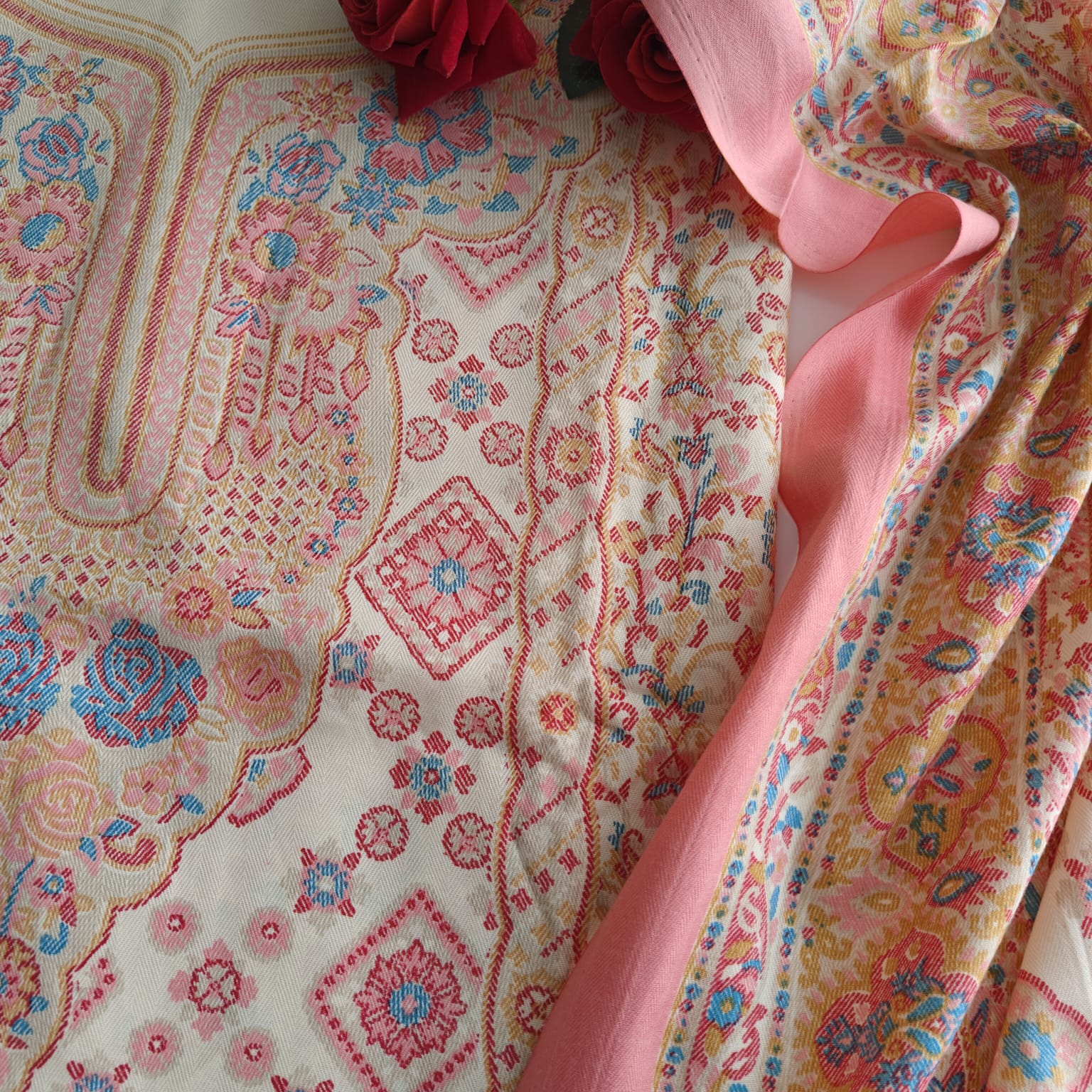 Prinred Pashmina Unstitched suit set