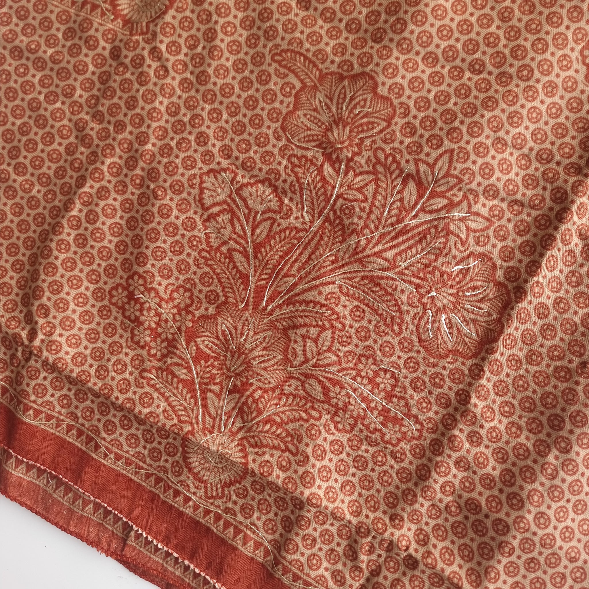 Rust Pashmina Unstitched suit set