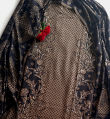 Black Pashmina Unstitched suit set