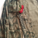Green Pashmina Unstitched suit set