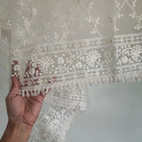 Thread work Net Fancy dupatta. - Neel Creations By Saanvi