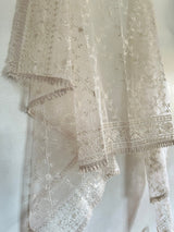 Thread work Net Fancy dupatta. - Neel Creations By Saanvi