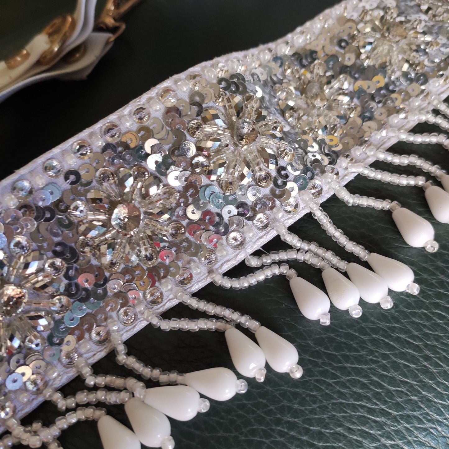 White Saree Belt for women. - Neel Creations By Saanvi