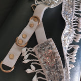 White Saree Belt for women. - Neel Creations By Saanvi