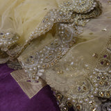 Dupatta Indian Wedding Dupatta long net embroidered scarf Punjabi dress dupattas for festival chunni lehenga stole - Neel Creations By Saanvi
