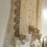 Dupatta Indian Wedding Dupatta long net embroidered scarf Punjabi dress dupattas for festival chunni lehenga stole - Neel Creations By Saanvi