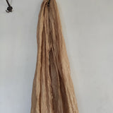 Gold crush dupatta stole. Long neck wrap - Neel Creations By Saanvi