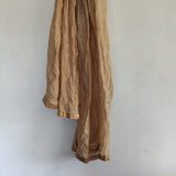 Gold crush dupatta stole. Long neck wrap - Neel Creations By Saanvi