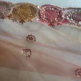 Indian designer net dupatta. Indian heavy dupatta. Chunri for women Indian suit - Neel Creations By Saanvi