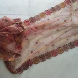 Indian designer net dupatta. Indian heavy dupatta. Chunri for women Indian suit - Neel Creations By Saanvi