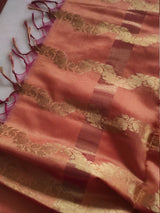 Indian dupatta Dupion Cotton Silk Chanderi dupatta. - Neel Creations By Saanvi