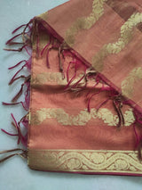 Indian dupatta Dupion Cotton Silk Chanderi dupatta. - Neel Creations By Saanvi