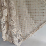 Indian Dupatta long net dyeable embroidered scarf Punjabi dress dupattas with chikankari embroidery for festival chunni lehenga stole - Neel Creations By Saanvi