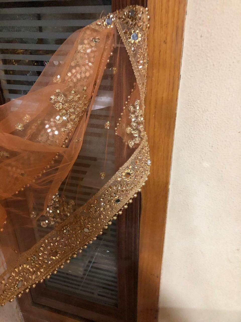 Indian Dupatta long net embroidered scarf Punjabi dress dupattas with zari embroidery for festival chunni lehenga stole - Neel Creations By Saanvi