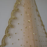 Indian dupatta pastel colored net dupatta for wedding party wear. Designer fancy dupattas for brides. - Neel Creations By Saanvi