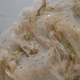 Indian dupatta pastel colored net dupatta for wedding party wear. Designer fancy dupattas for brides. - Neel Creations By Saanvi