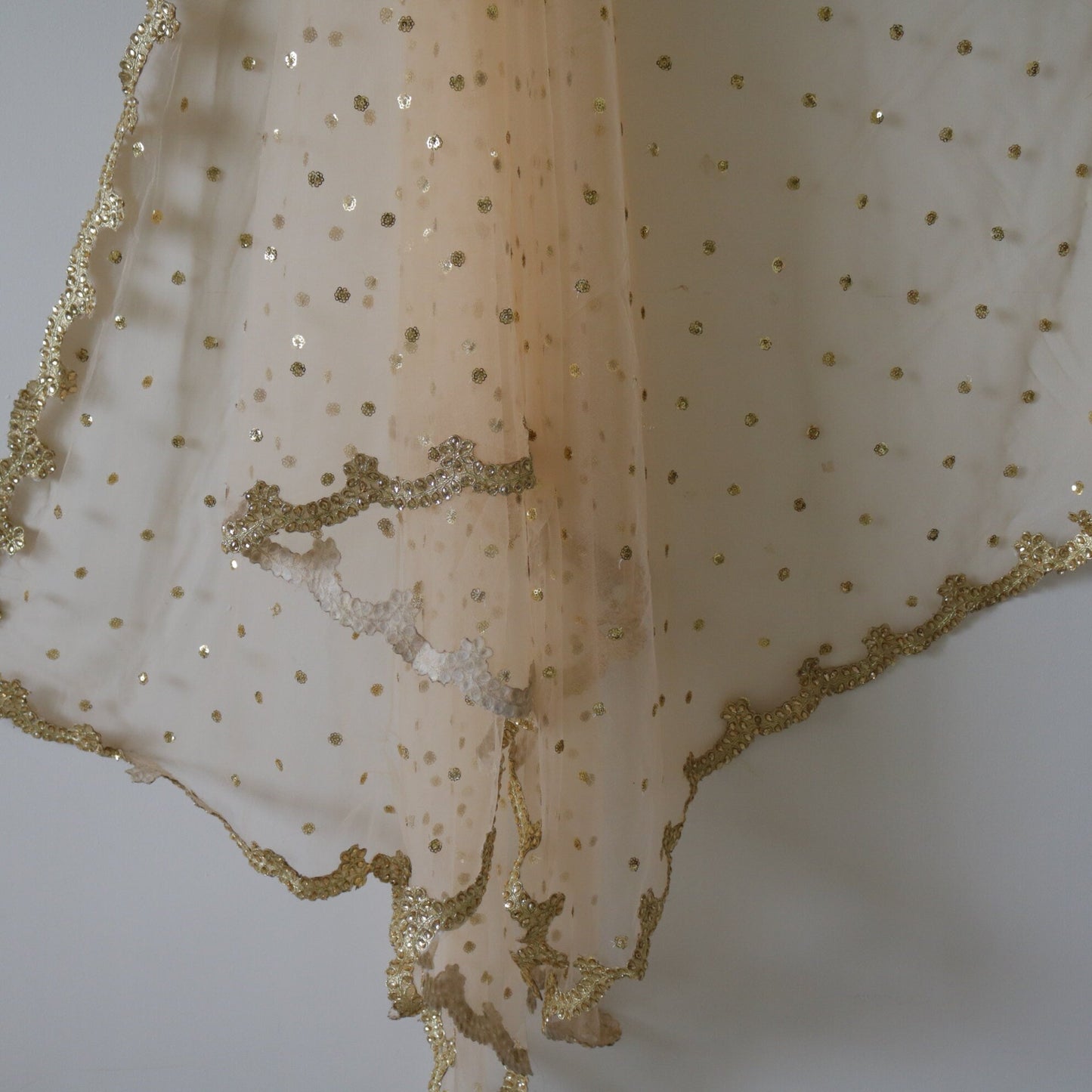 Indian dupatta pastel colored net dupatta for wedding party wear. Designer fancy dupattas for brides. - Neel Creations By Saanvi