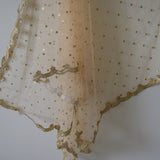 Indian dupatta pastel colored net dupatta for wedding party wear. Designer fancy dupattas for brides. - Neel Creations By Saanvi