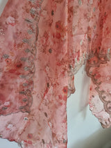 Indian dupatta with embroidery. Designer dupattas for women - Neel Creations By Saanvi