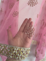 Indian Wedding Dupatta long net embroidered scarf Punjabi dress dupattas with embroidery for festival chunni lehenga stole - Neel Creations By Saanvi