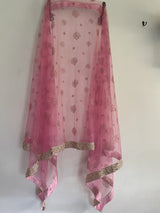 Indian Wedding Dupatta long net embroidered scarf Punjabi dress dupattas with embroidery for festival chunni lehenga stole - Neel Creations By Saanvi