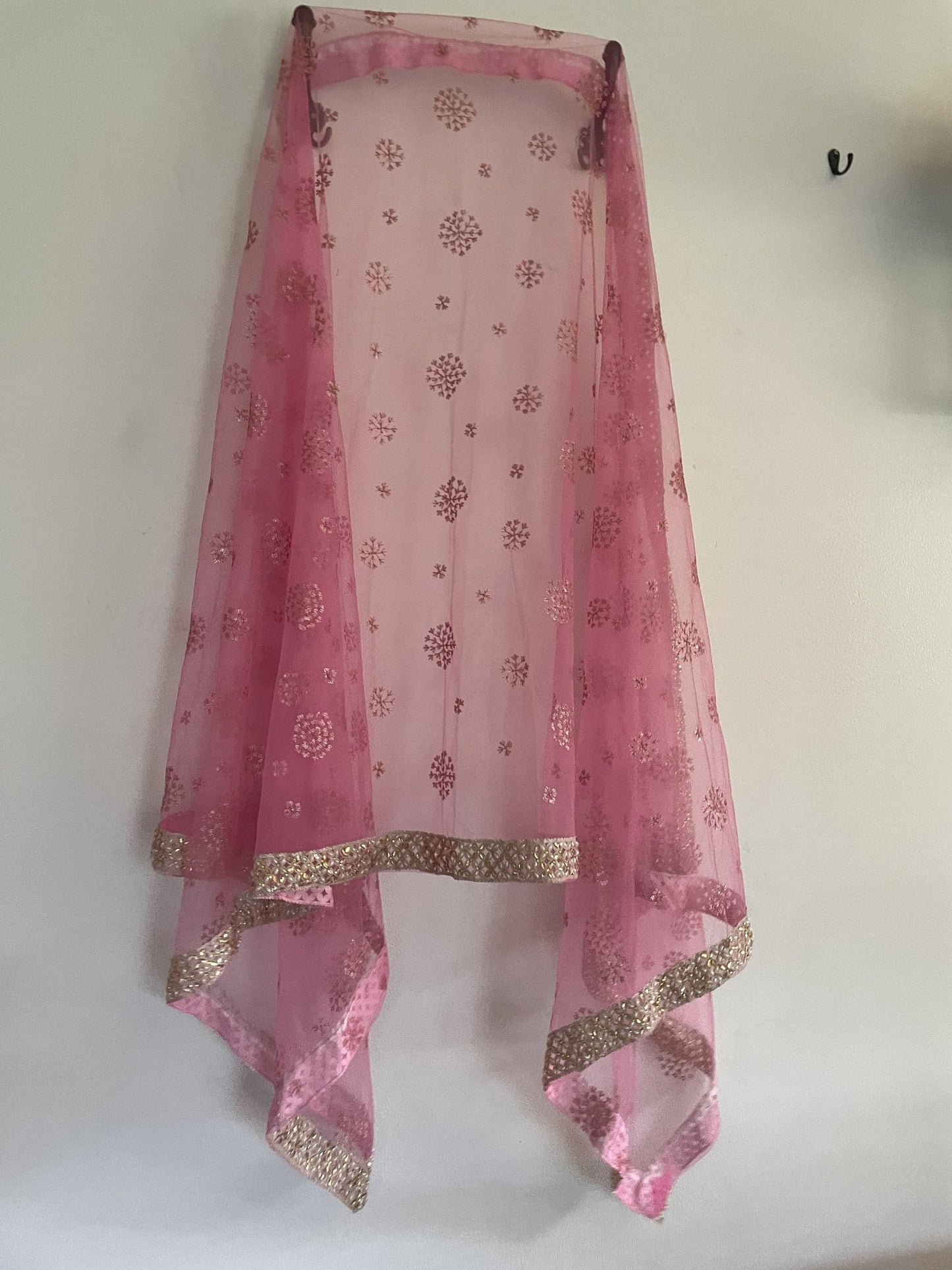 Indian Wedding Dupatta long net embroidered scarf Punjabi dress dupattas with embroidery for festival chunni lehenga stole - Neel Creations By Saanvi
