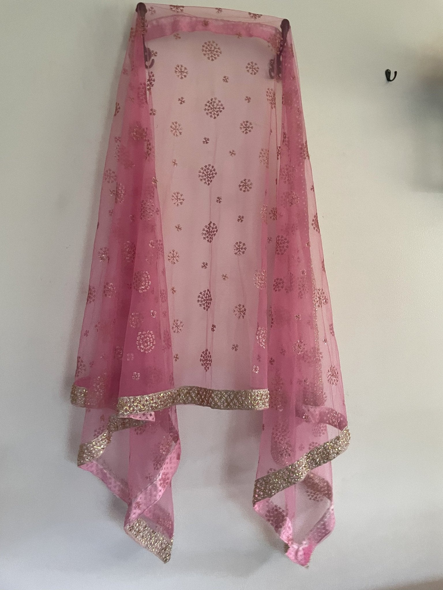 Indian Wedding Dupatta long net embroidered scarf Punjabi dress dupattas with embroidery for festival chunni lehenga stole - Neel Creations By Saanvi