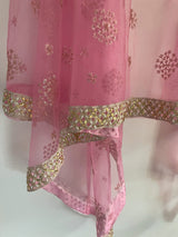 Indian Wedding Dupatta long net embroidered scarf Punjabi dress dupattas with embroidery for festival chunni lehenga stole - Neel Creations By Saanvi