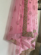 Indian Wedding Dupatta long net embroidered scarf Punjabi dress dupattas with embroidery for festival chunni lehenga stole - Neel Creations By Saanvi