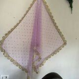 Indian Wedding Dupatta long net embroidered scarf Punjabi dress dupattas with zari embroidery for festival chunni lehenga stole - Neel Creations By Saanvi