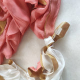 Indian wedding gathbandhan dupatta set. Plain dupatta set for bride and groom - Neel Creations By Saanvi