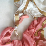 Indian wedding gathbandhan dupatta set. Plain dupatta set for bride and groom - Neel Creations By Saanvi