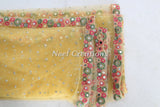 Net dupatta mirror border Indian dupatta for women - Neel Creations By Saanvi