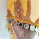 Net dupatta with mirror like border. Long Indian dress lehenga dupatta. Saree dupatta for women - Neel Creations By Saanvi