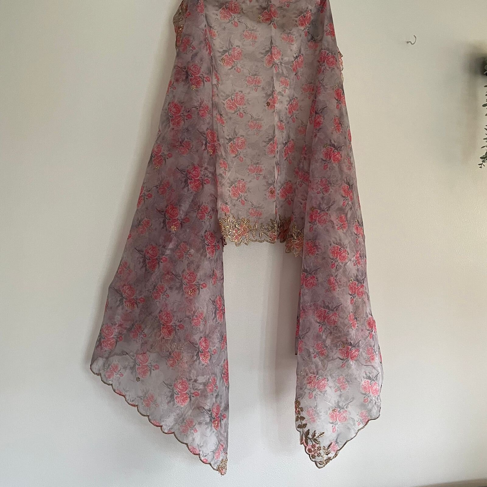 Fancy grey dupatta