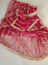 Red dupatta for wedding party wear heavy embroidered dupatta. - Neel Creations By Saanvi
