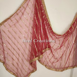 Red dupatta for wedding party wear heavy embroidered dupatta. - Neel Creations By Saanvi