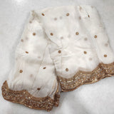 Sheer dupatta Indian Wedding Dupatta long Sheer georgette embroidered scarf Punjabi dress dupattas for festival chunni lehenga stole - Neel Creations By Saanvi