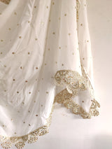 Sheer dupatta Indian Wedding Dupatta long Sheer georgette embroidered scarf Punjabi dress dupattas for festival chunni lehenga stole - Neel Creations By Saanvi