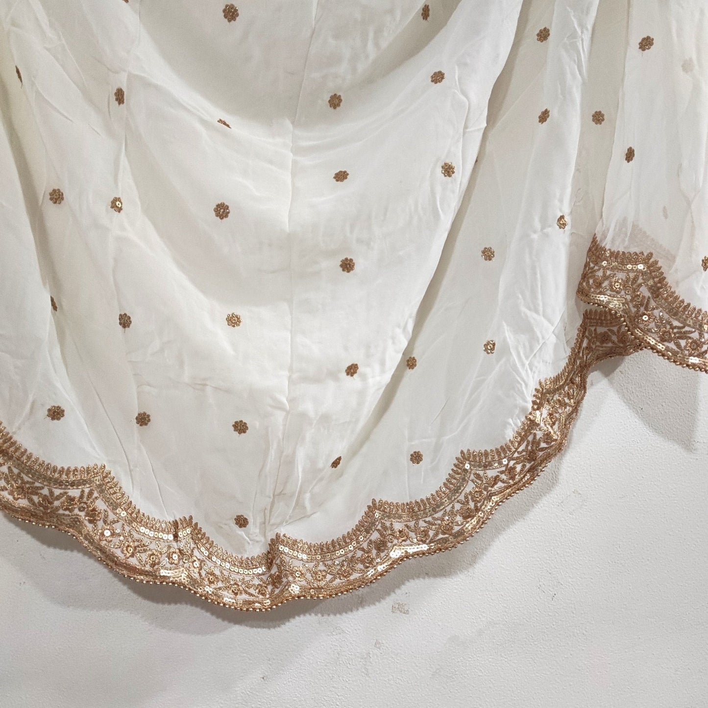 Sheer dupatta Indian Wedding Dupatta long Sheer georgette embroidered scarf Punjabi dress dupattas for festival chunni lehenga stole - Neel Creations By Saanvi