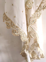 Sheer dupatta Indian Wedding Dupatta long Sheer georgette embroidered scarf Punjabi dress dupattas for festival chunni lehenga stole - Neel Creations By Saanvi